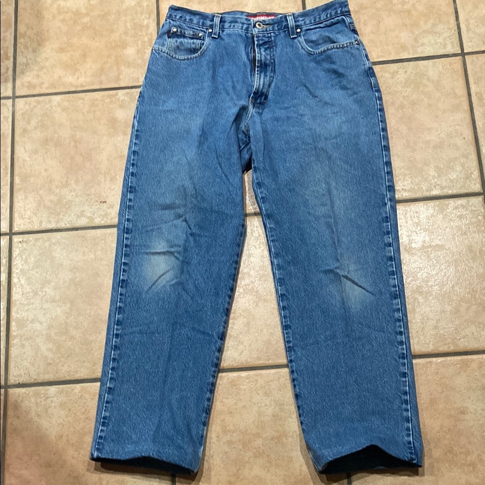 UNIONBAY Tag 33x32 Blue Relaxed Fit Straight Jeans Timeless Comfort
